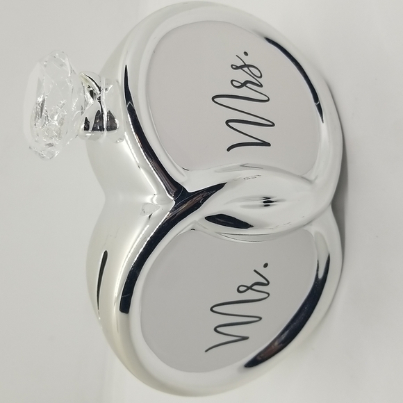 Mr. & Mrs. Bling Ring Wedding Marriage Savings Bank - Picture 9 of 12